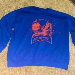 Deep Blue Astronaut Sweatshirt